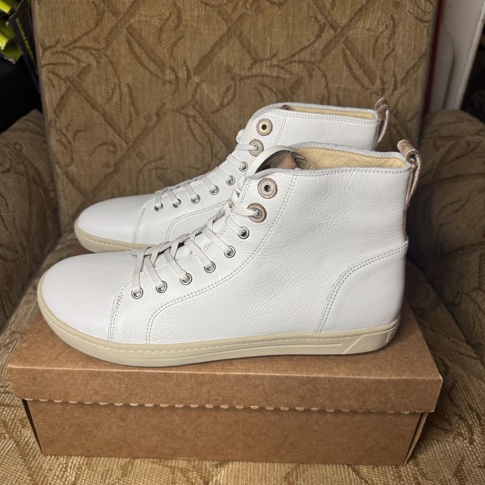 BIRKENSTOCK Bartlett WHITE Leather High‎ Top Sneaker EU 46 US 13 NWT